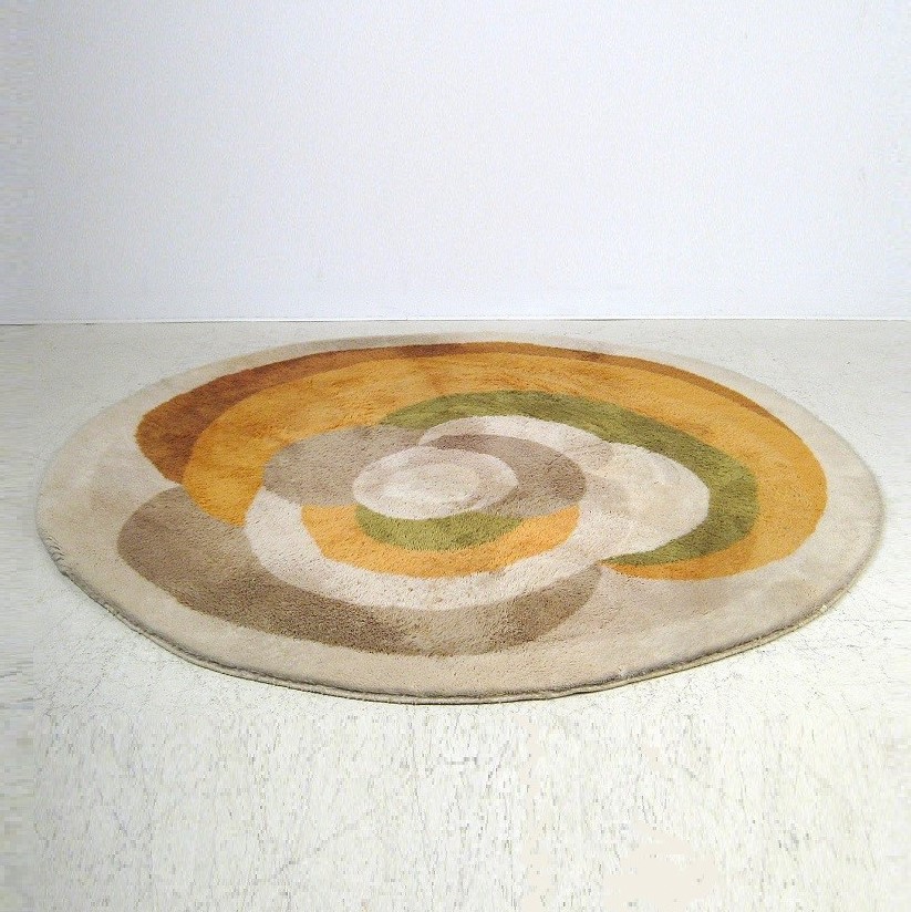 Danish round wool rug - Vampt Vintage Design