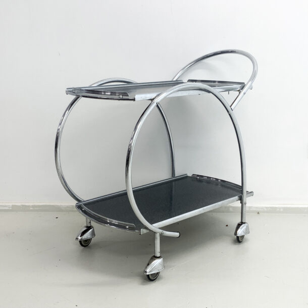 1950's Chrome & Laminex Bar Trolley - Vampt Vintage Design