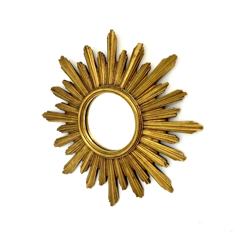 French Art Deco Gold Mirror - Vampt Vintage Design