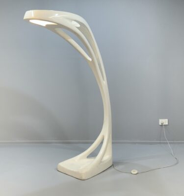 1970s Large Fibreglass Space Age Floor Lamp