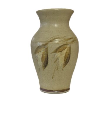Pottery Vase with native floral design. Australia