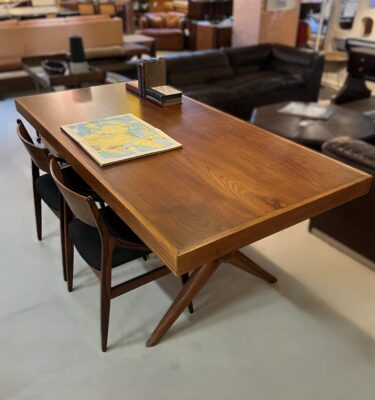 Restored Teak Compass Table. Circa 1948. Sri Lanka