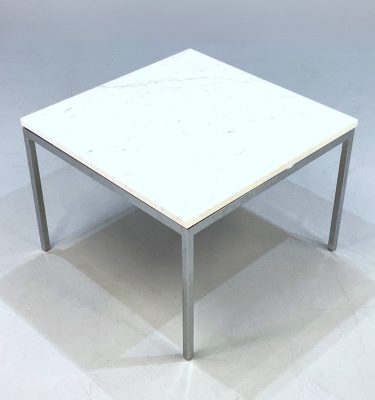 Marble and Chrome Side Table