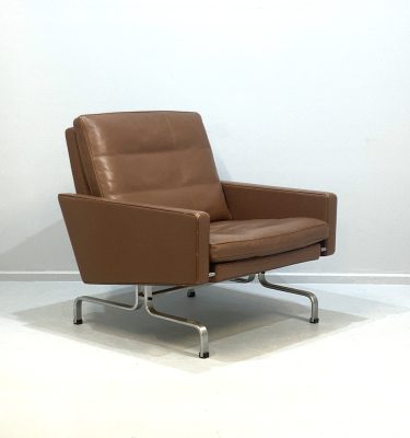 Poul Kjaerholm for Fritz Hansen PK31 Lounge Chair (1991) Pair available, priced individually.