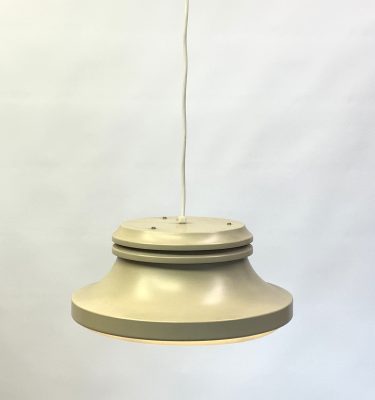 Danish Midcentury Fawn Coloured Pendant Light by Kjell Blomberg for Örsjö Sweden