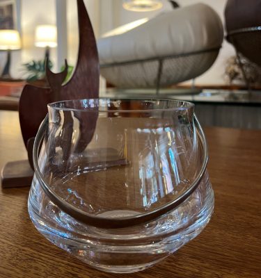 Vintage Glass Ice Bucket. $75