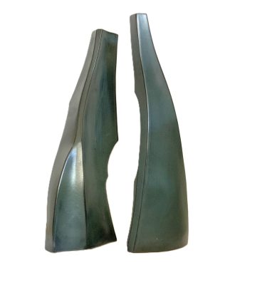 Pair of Australian Ceramic Sculptural Vases. Priced individually, sold as a pair.