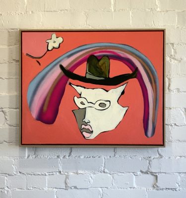 'Rainbow and Black Cat' Original Wall Art by Australian Artist MLAK - Karlee Mackie