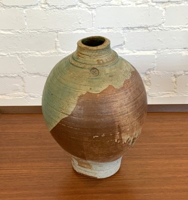 Australian Ceramic Vase in green tones