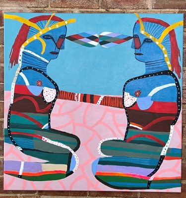 'Reflecting In Communication' Original Wall Art by Australian Artist Angie Goto