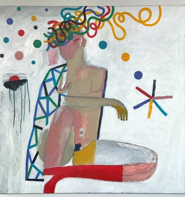 'Girl On The Wildside With A Red Boot' Original Wall Art by Australian Artist Angie Goto